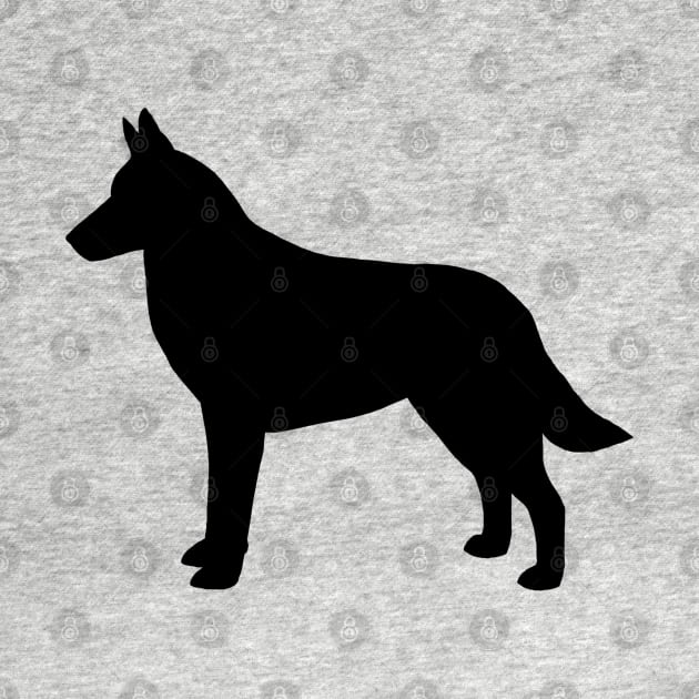 Belgian Malinois Silhouette by Coffee Squirrel